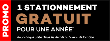 Promo 1 stationnement gratuit